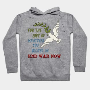 For The Love Of Whatever You Believe In, End War Now - Anti War Hoodie